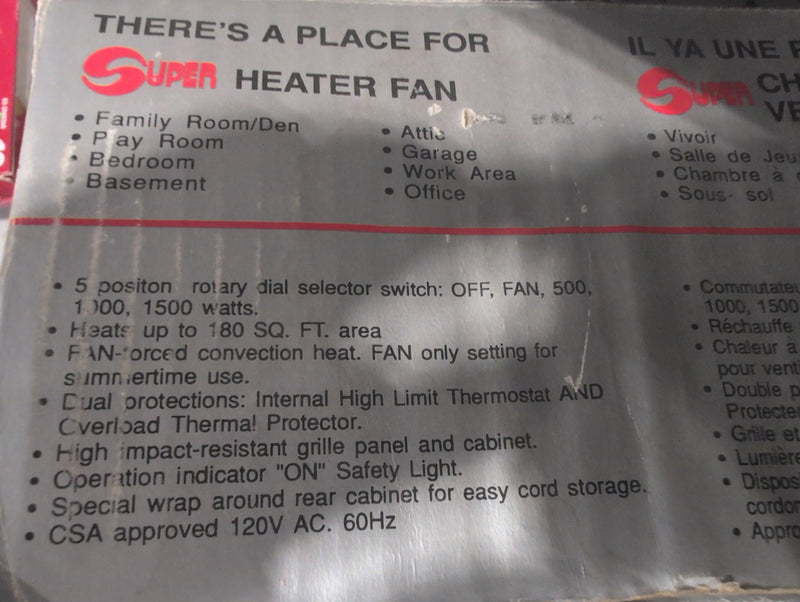 Heater Fan from Super