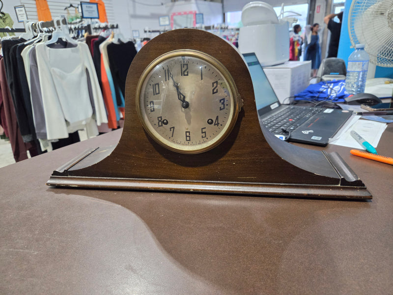 Antique New Haven Clock Co. Tambour Mantel Clock