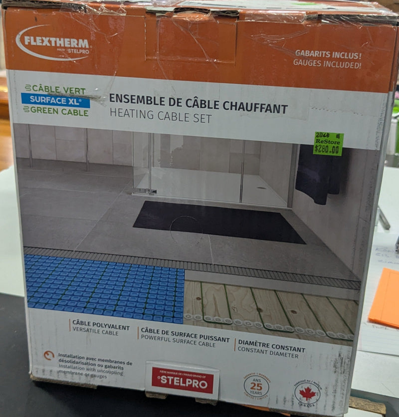 Flextherm Green Cable Surface XL Heating Cable Set