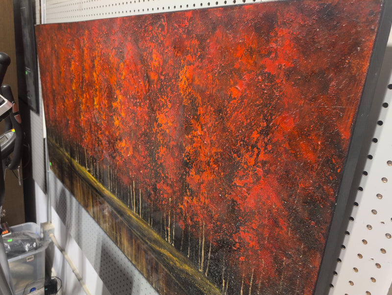 Autumn Forest Painting with 3D Aspects