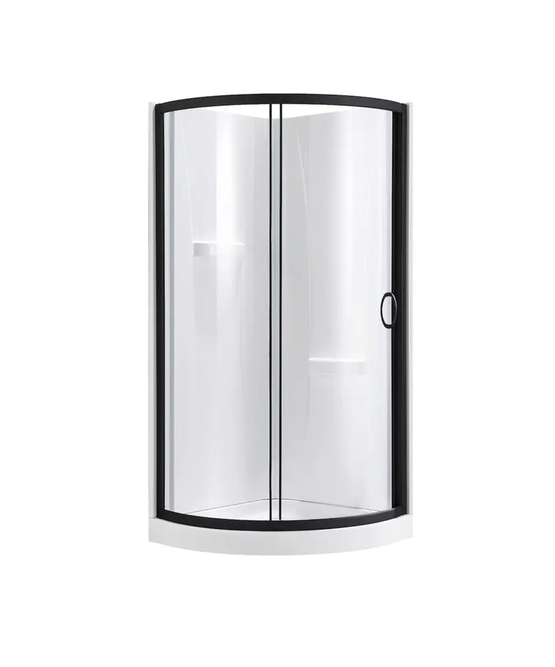 OVE Decors Breeze Neo-Round Corner Sliding Shower Kit