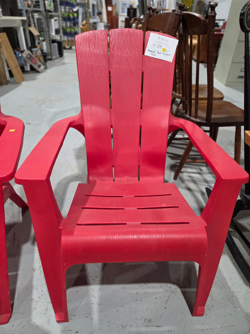 Red Outdoor Muskoka Chair