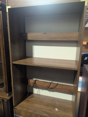 Wooden Media Console with Cabinets