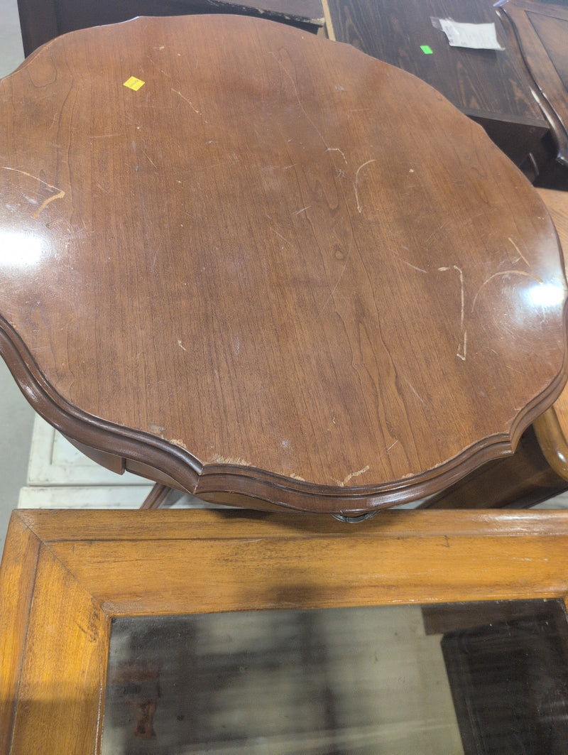 Medium Sized Round Table with Storage Dresser
