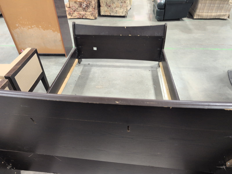 Sleigh Bedframe, Black