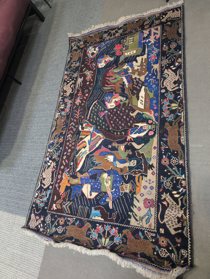 Pictorial Folk Rug