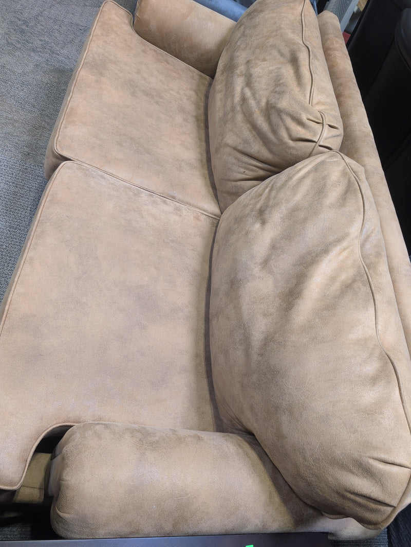 Tan Sofa with Pullout Bed