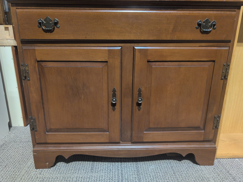 Warm Brown Buffet with Hutch