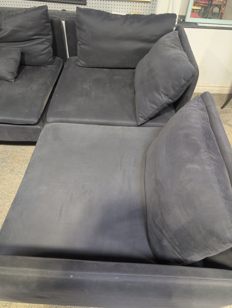 Black IKEA Sectional Sofa