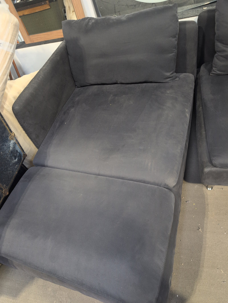 Black IKEA Sectional Sofa