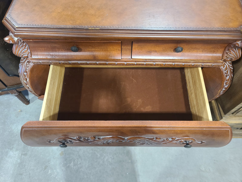 Ornate French Provincial Bombe Chest / Accent