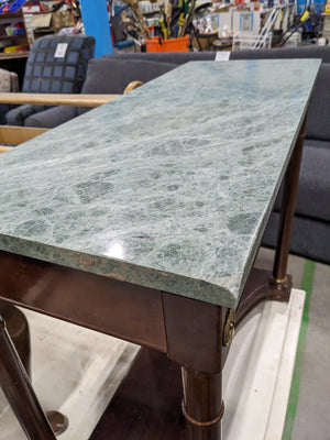 Bombay Sofa Table with Green Stone Top