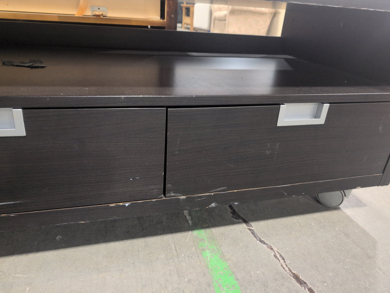 Black Mobile TV Stand