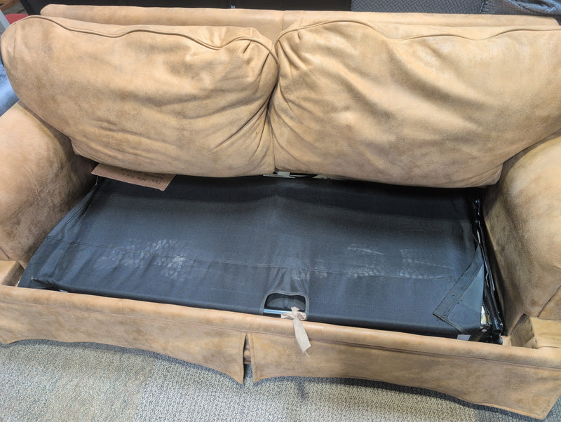 Tan Sofa with Pullout Bed