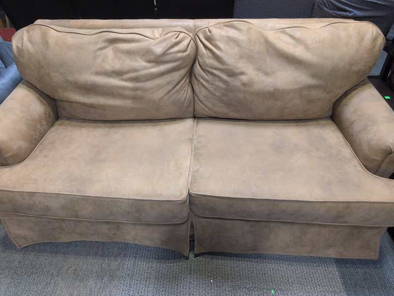 Tan Sofa with Pullout Bed