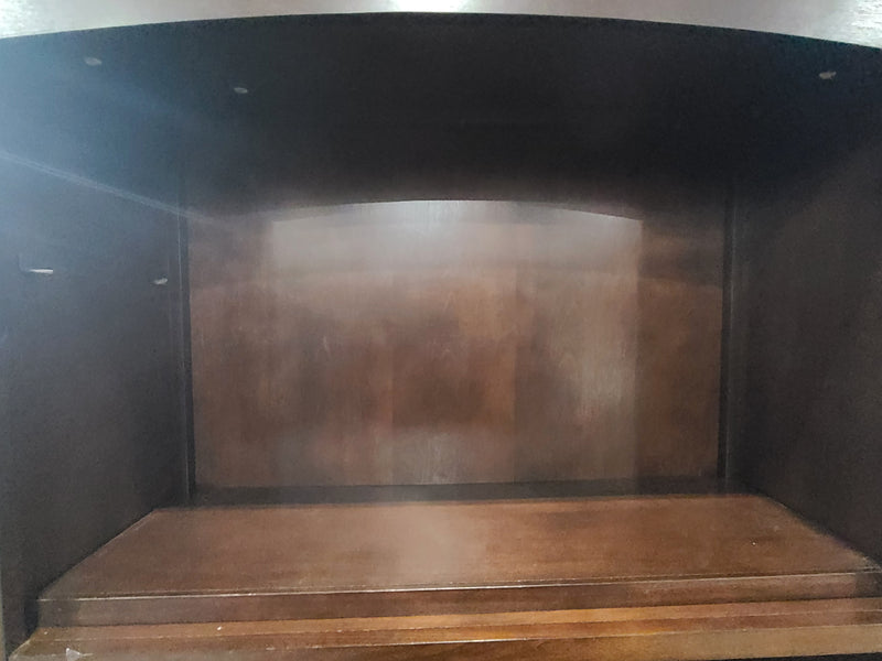 Excellent Condition Versatile Dark Wood Hutch and Cabinet Combo
