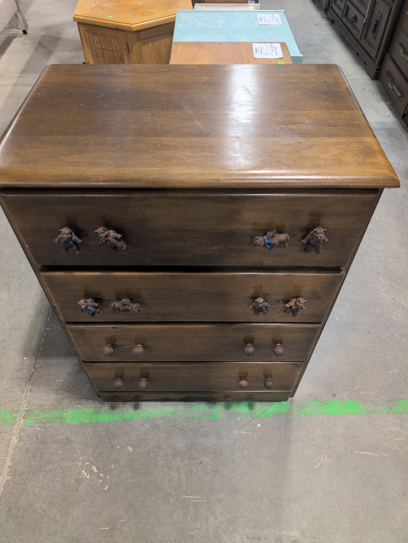 Warm Brown MCM 4 Drawer Dresser