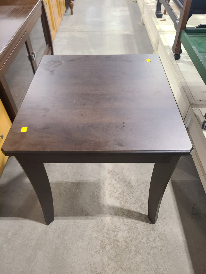 Contemporary Espresso Square Accent Table