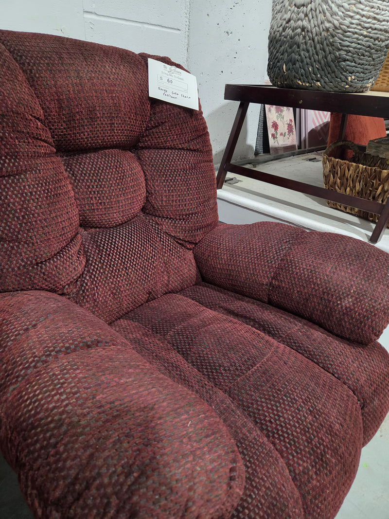 Plush Tufted Swivel Recliner