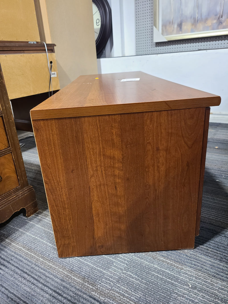 Warm-Toned Wooden TV Stand/Media Console