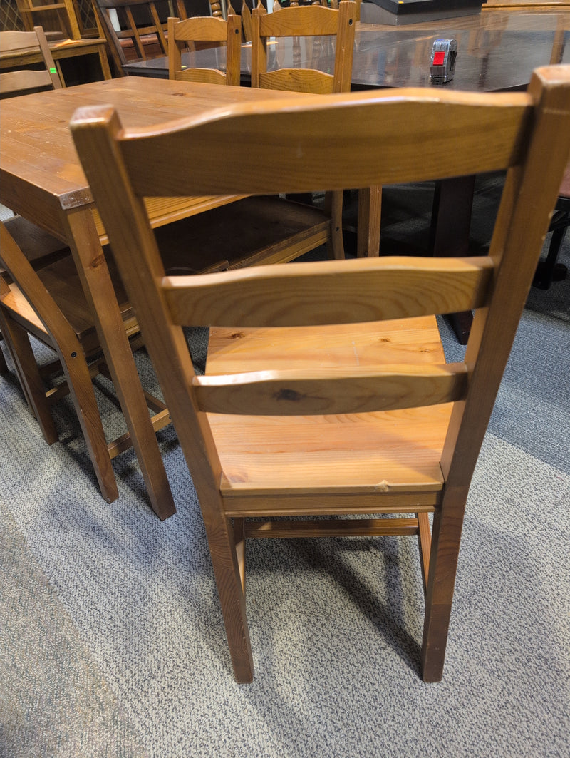 IKEA Brown Dining Table with 6 Dining Chairs