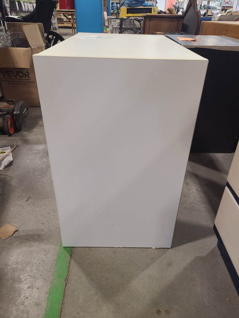 Minimalist White 3-Drawer Lowboy Chest / Dresser
