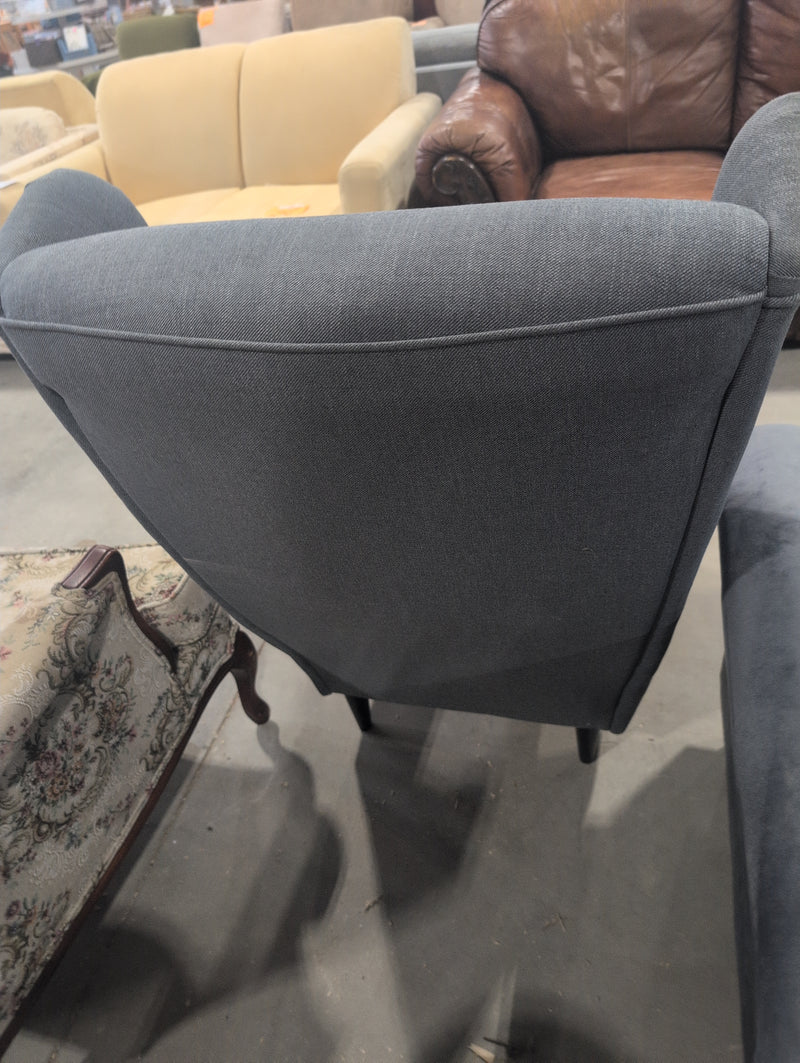 Upholstered Grey Armchair