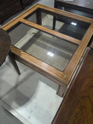 Square Coffee Table with Smoked Glass