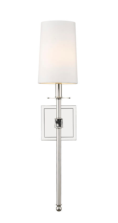 Z-Lite Camila Collection Wall Sconce with Polished Nickel Finish