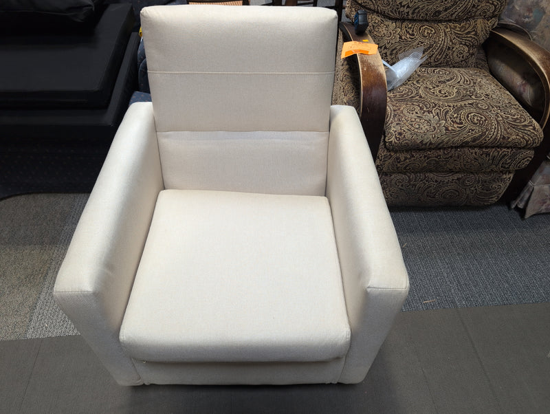 Firm White Armchair