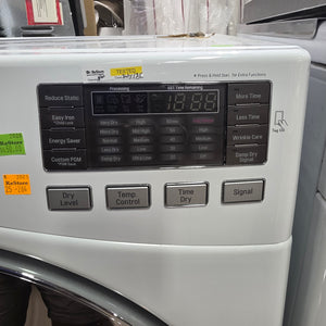 White LG True Steam Washing Machine