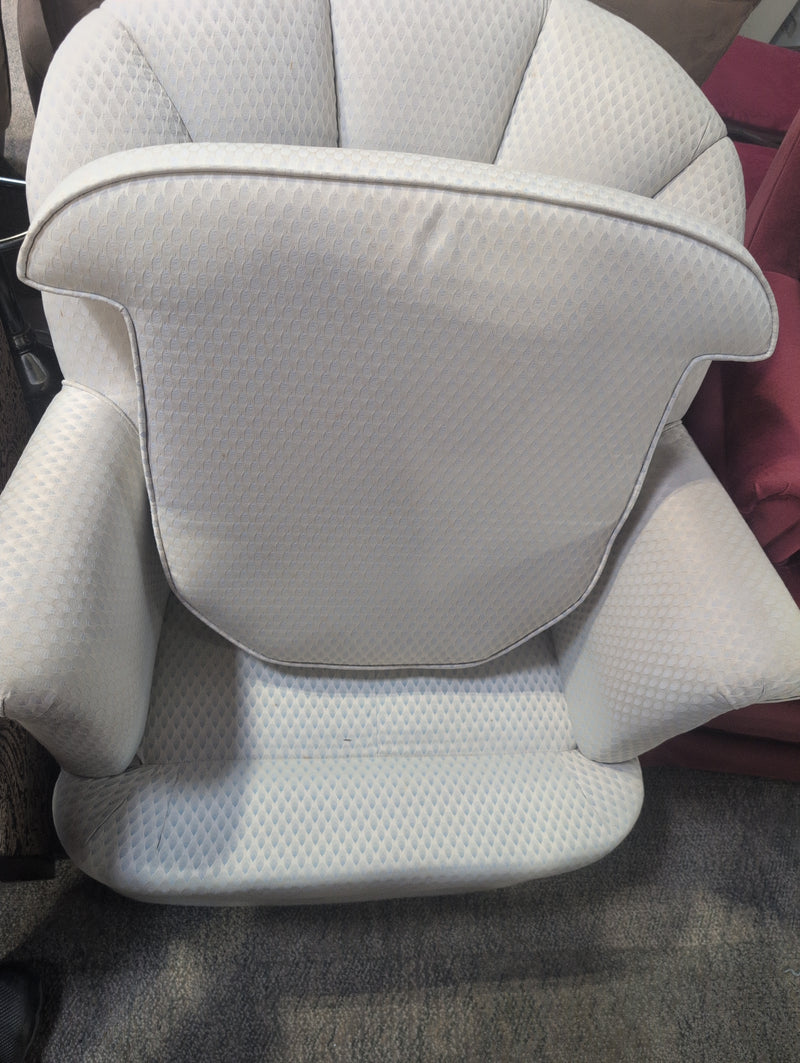 White Swivel Armchair