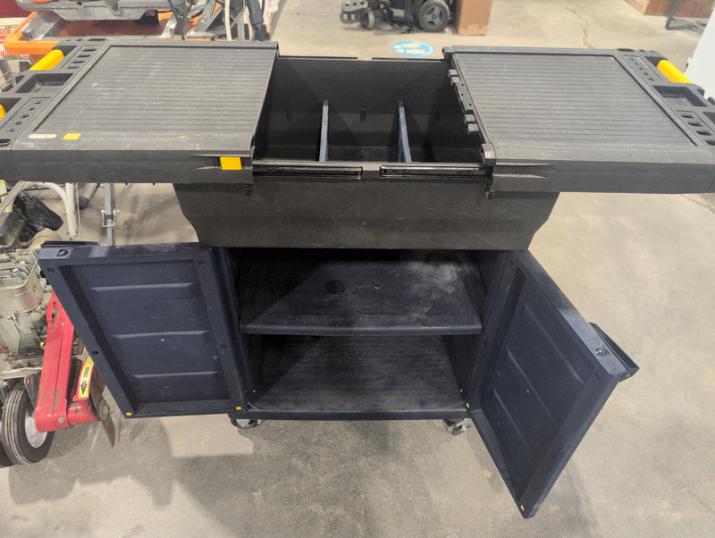 Keter Rolling Tool Cart with Shelves and Compartment