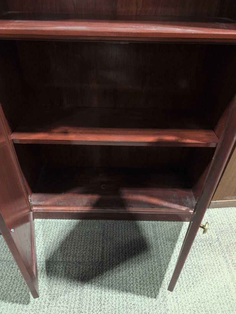 Cherry Bookshelf with Cabinets