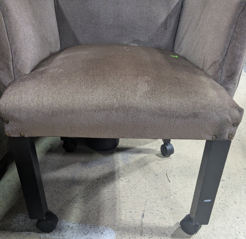Brown Rolling Armchair