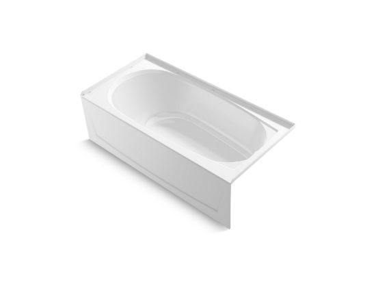 Sterling 71341122-0 Performa 2 60 in. x 29 in. Vikrell Alcove Bathtub with Left-Hand Drain, White