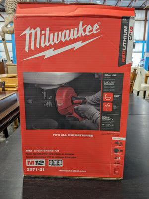 Milwaukee M12 Drain Snake Kit