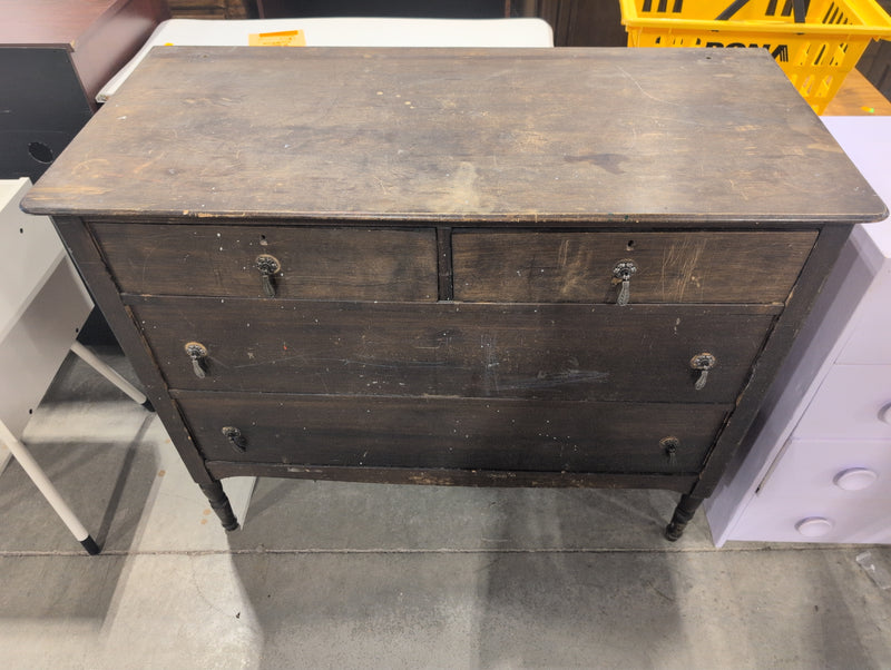 Dark Brown 4 Drawer Dresser