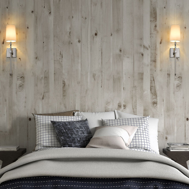Z-Lite Camila Collection Wall Sconce with Polished Nickel Finish