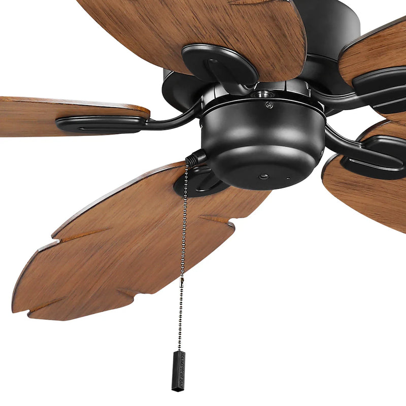 Hampton Bay Lillycrest II 52 in. Indoor/Outdoor Matte Black Ceiling Fan