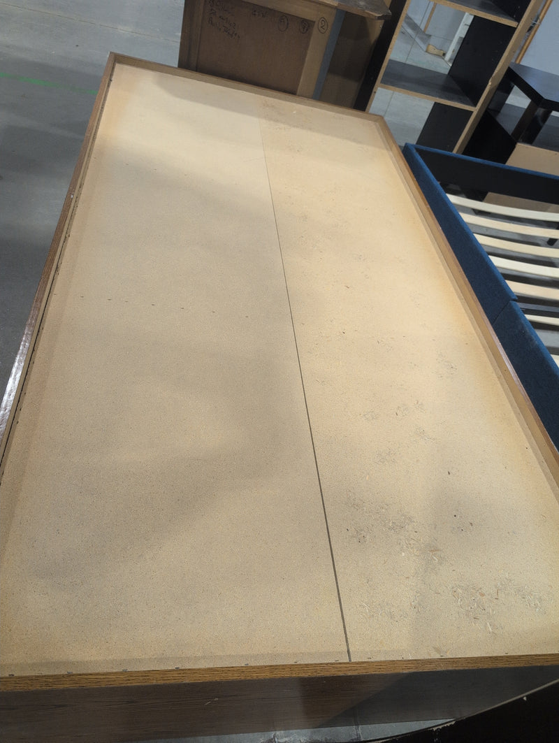 Solid Box Bedframe for Twin Mattress with 3 Drawers