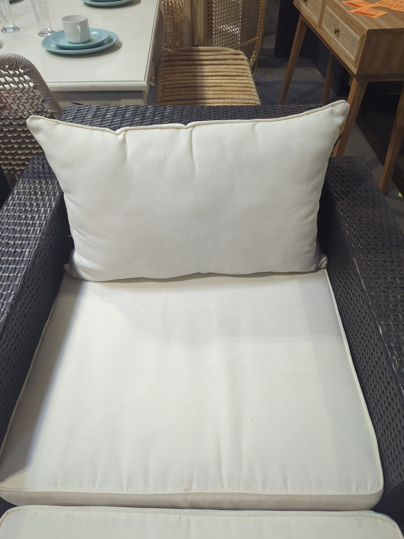 Outdoor Chair + Ottoman