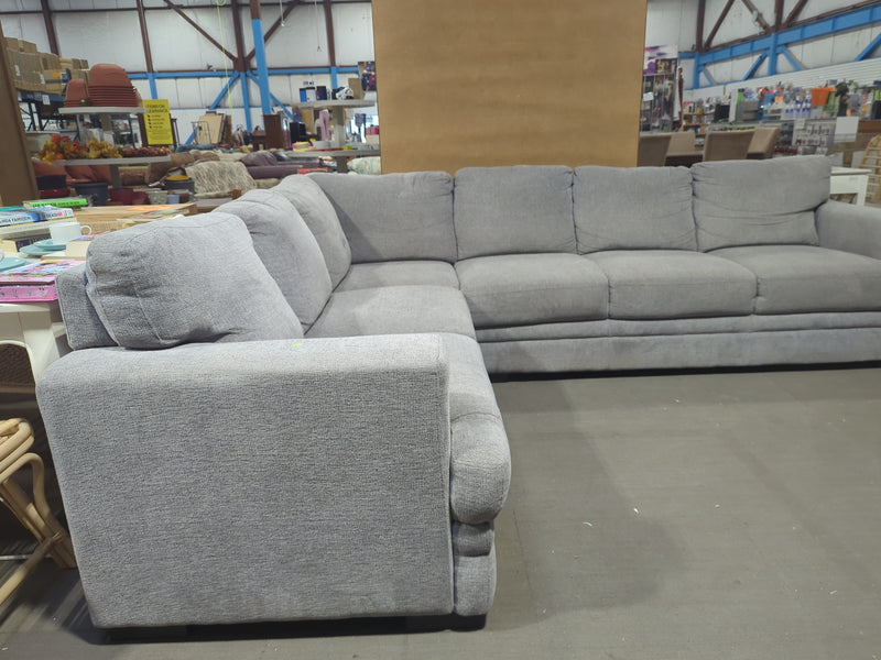 Grey Fabric Sectional Sofa