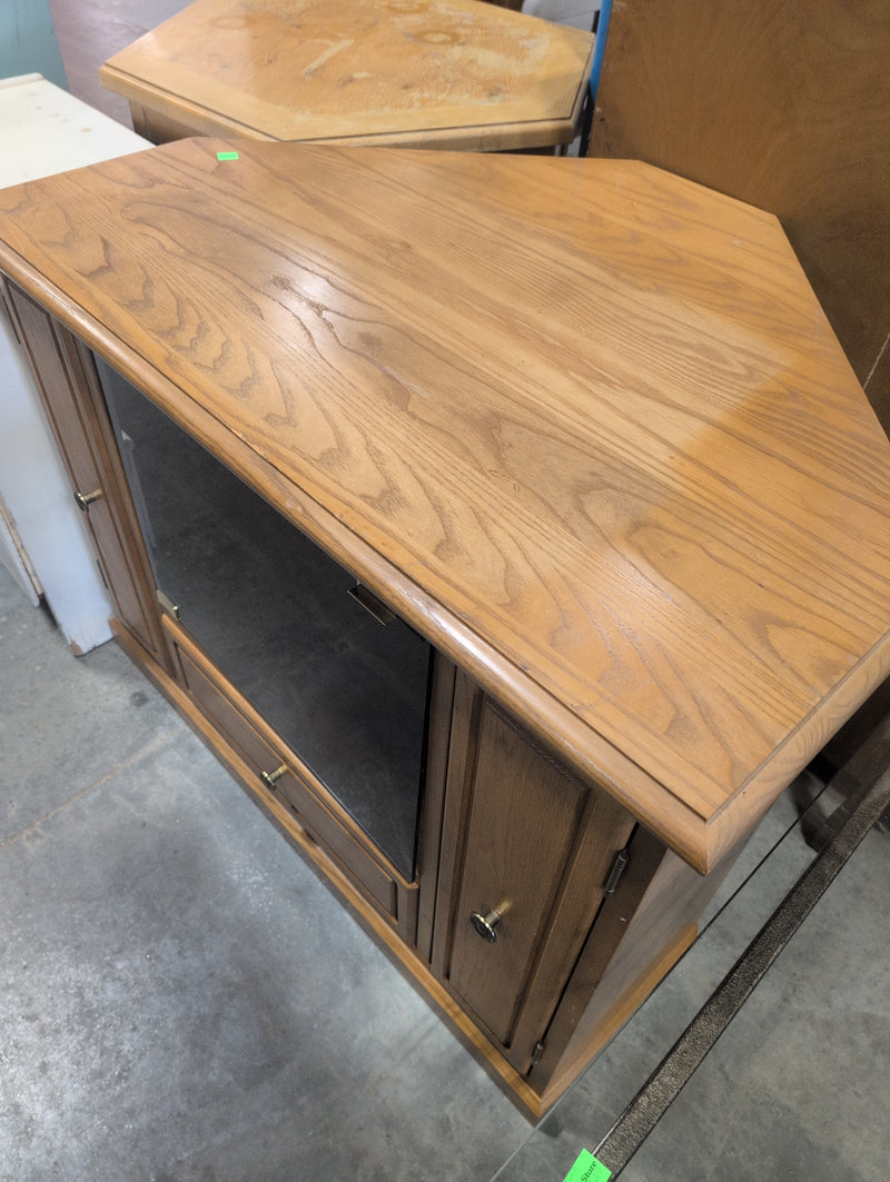 Cabinet, Shelves, and Drawer Small Storage with Glass Door