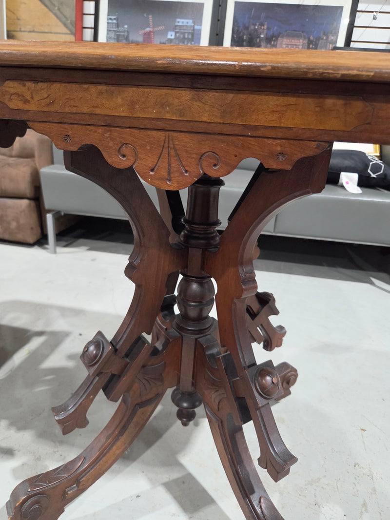 Antique Victorian Wooden Parlor Table