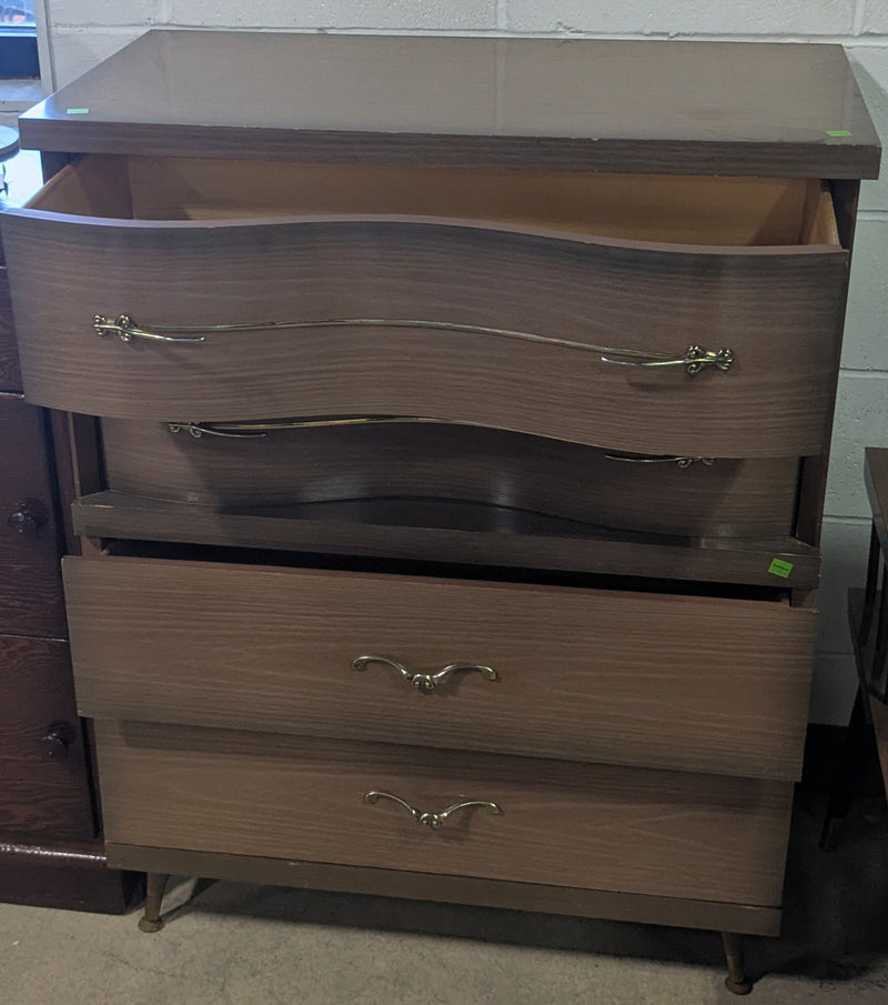 Mid-century 4 Drawer Dresser