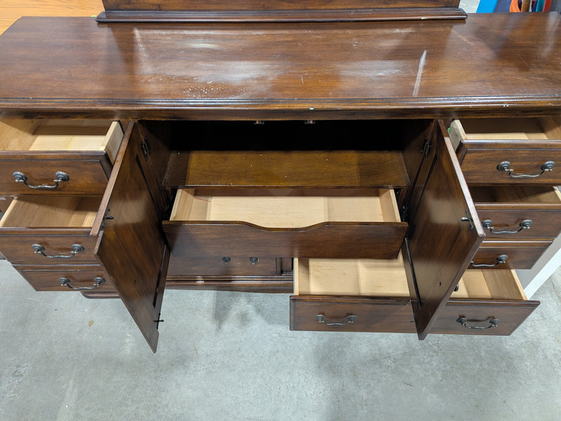 Tall Vintage-Style Buffet