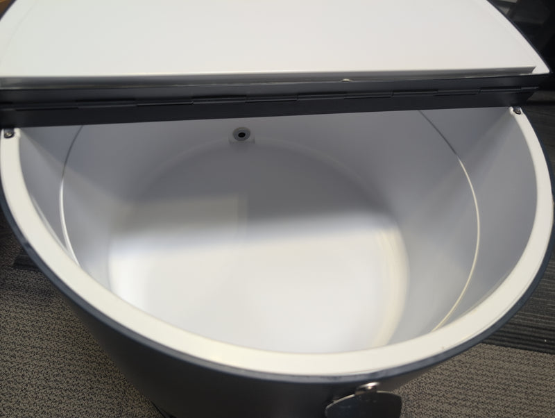 Round Blue Patio Beverage Cooler