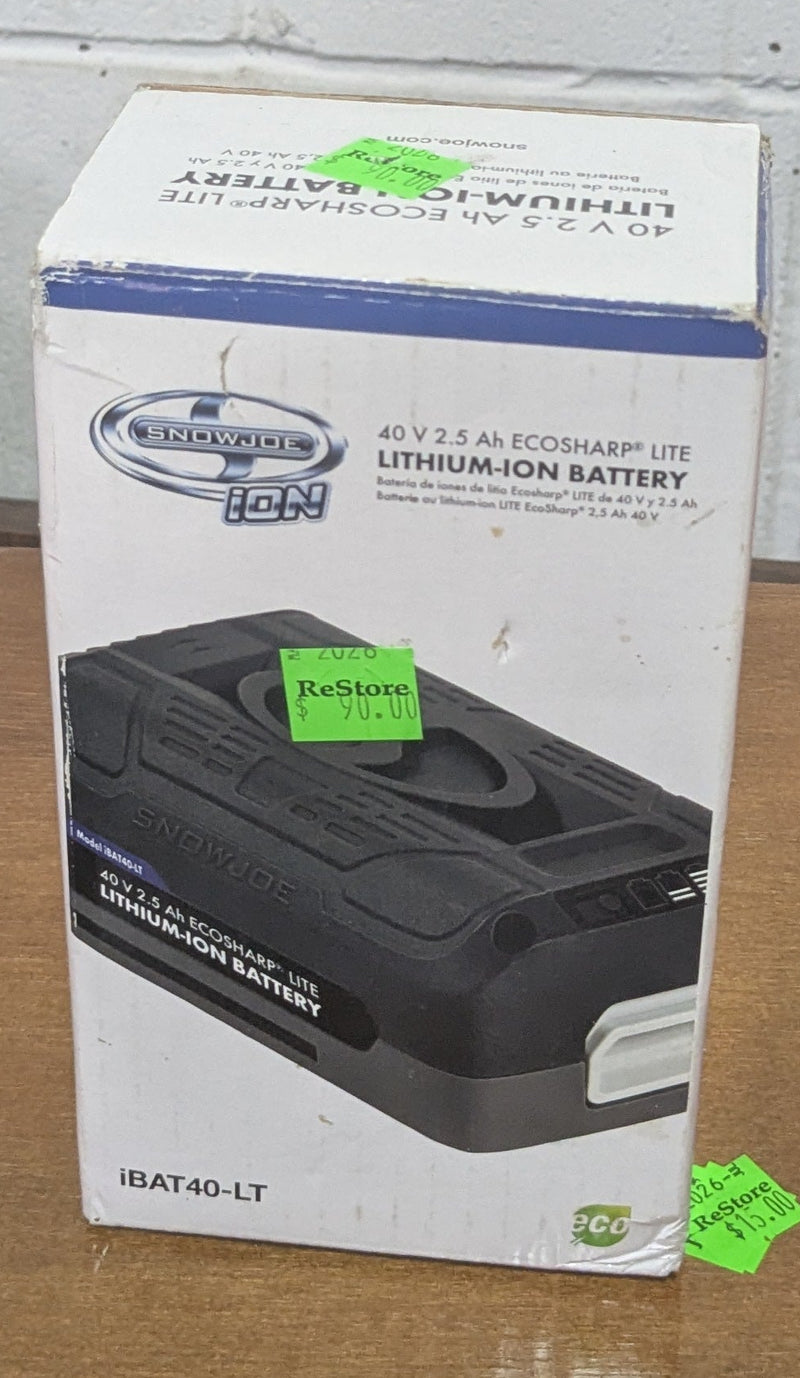 SnowJoe ECOSHARP 40V Lithium-Ion Battery