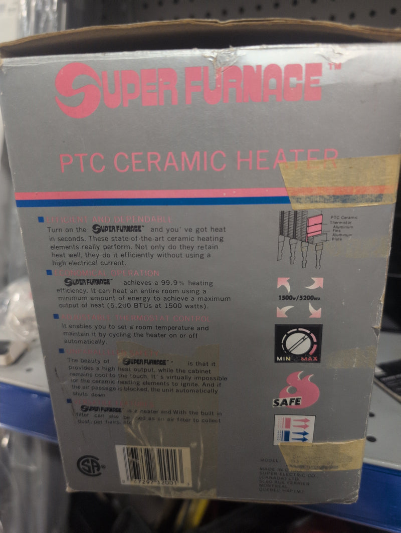 Super Furnace PTC Ceramic Heater and Air Filter